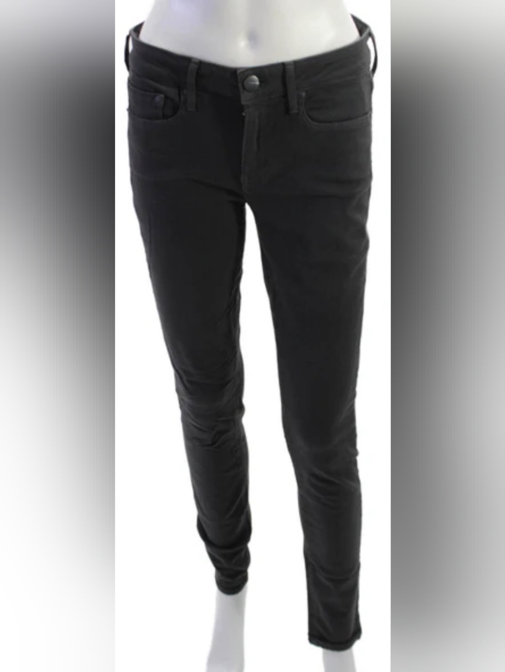Fab Vince Black Stretch Cotton Denim Girls Sknny Cigarette Jeans, Sz 12! 🍁